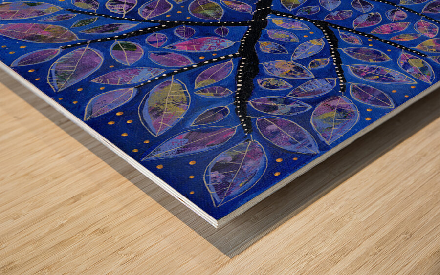 As Night Was Falling Wood print