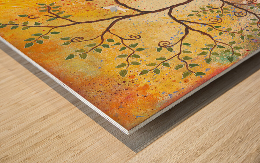 Sunrise Song Wood print