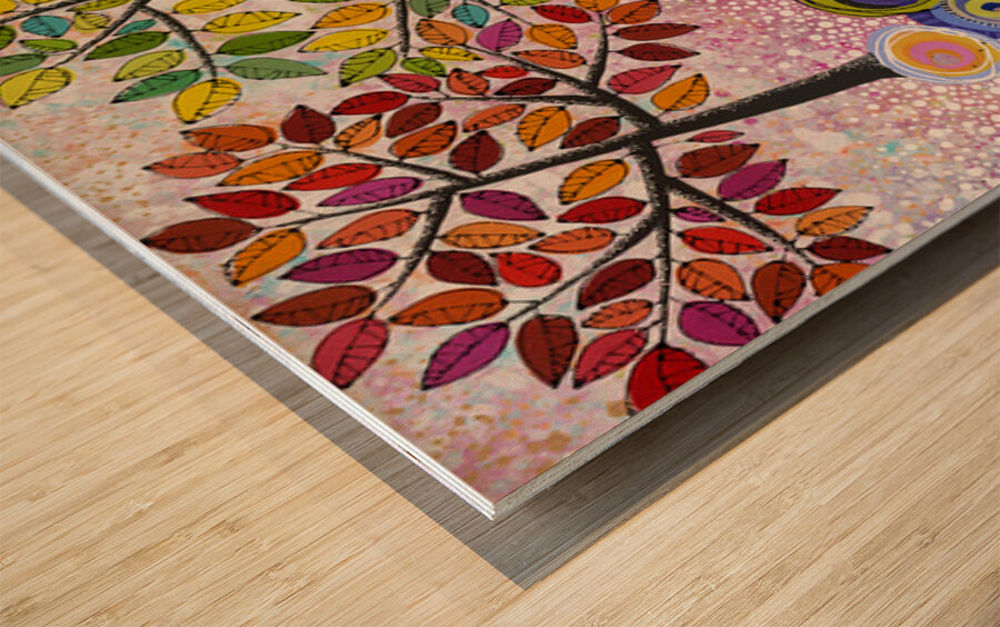 Go On Shining Wood print