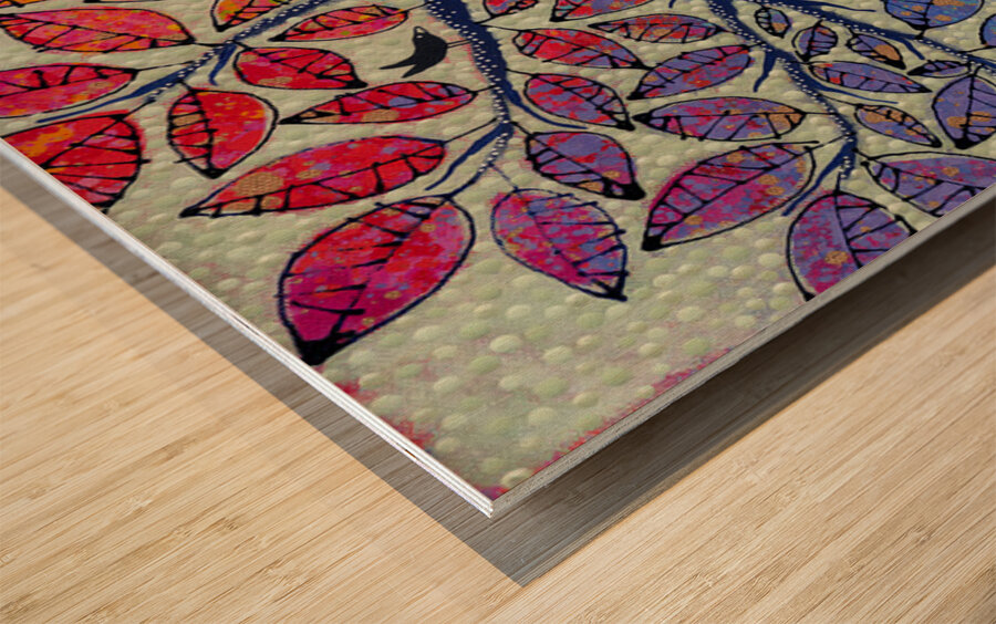 Speak Peace Wood print