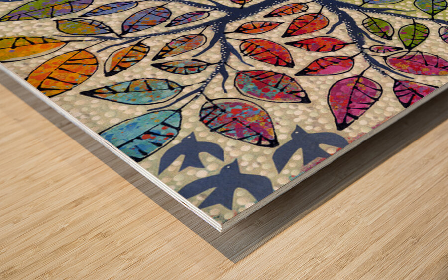 New Karma Wood print