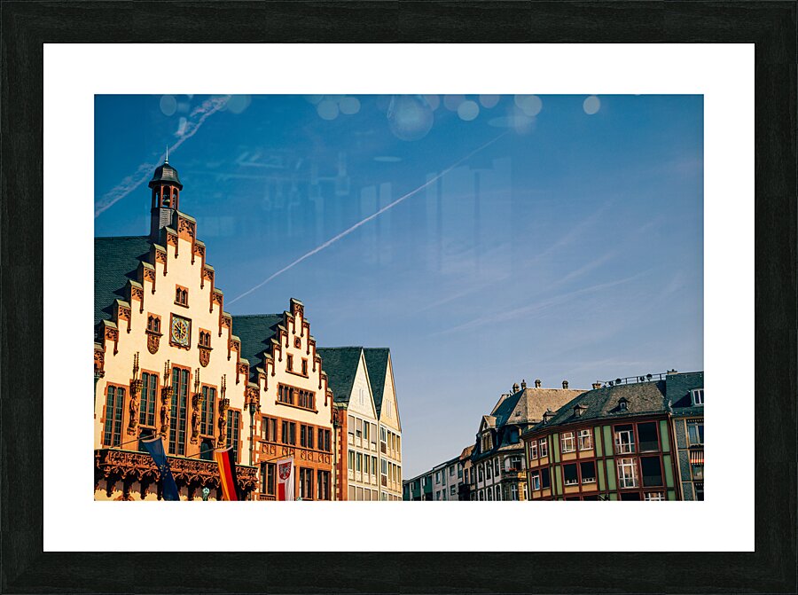 Frankfurt Romerberg old town Picture Frame print