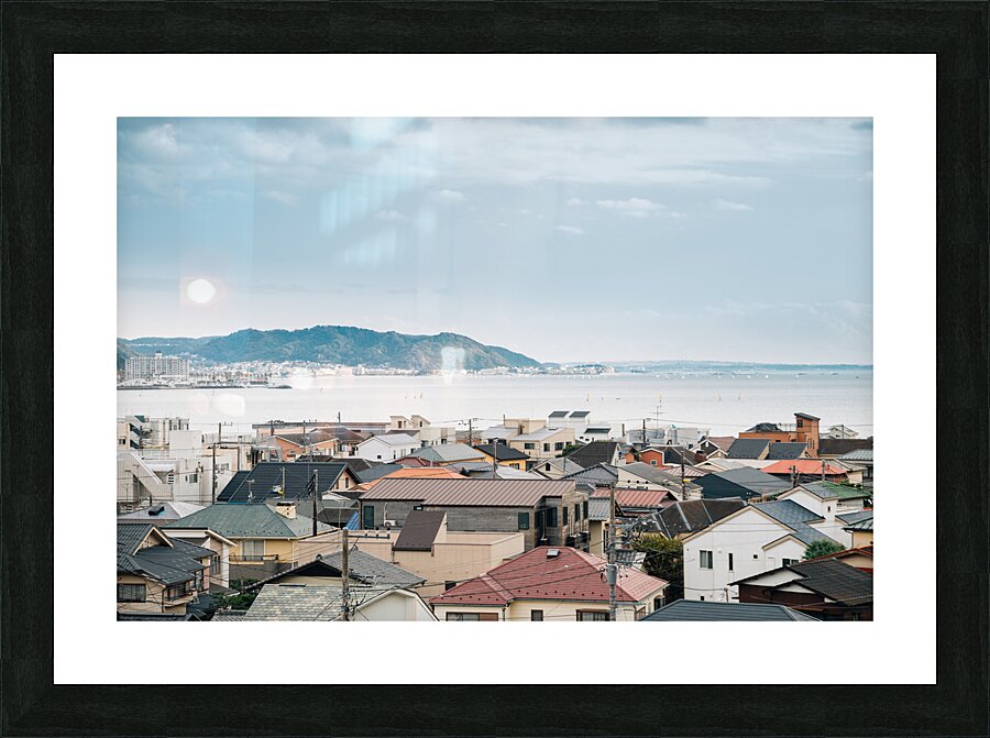 Kamakura beach Picture Frame print