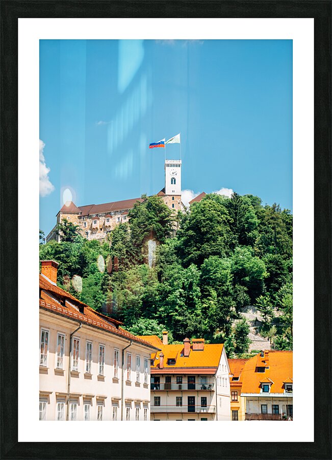 Ljubljana castle Picture Frame print