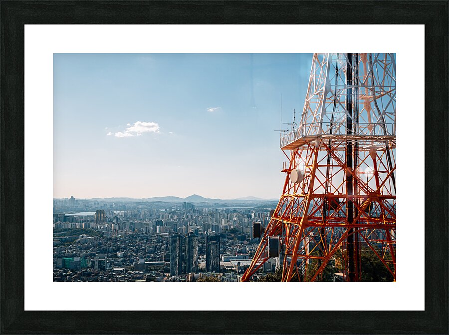 Seoul cityscape Picture Frame print