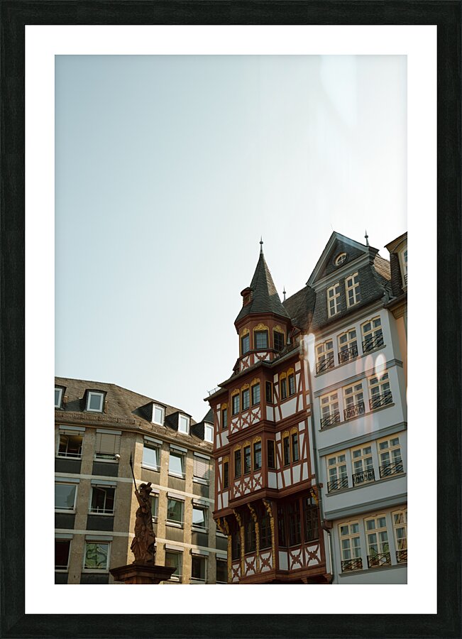 Frankfurt Romerberg Picture Frame print
