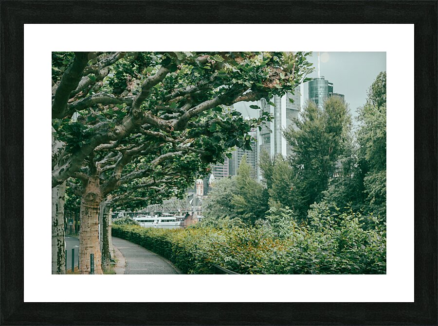 green forest city Picture Frame print