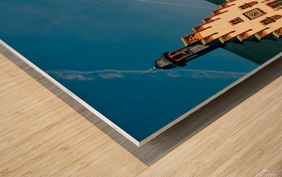 Frankfurt Romerberg old town Wood print