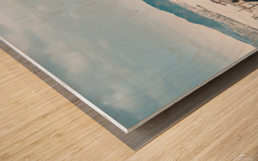 Kamakura beach Wood print