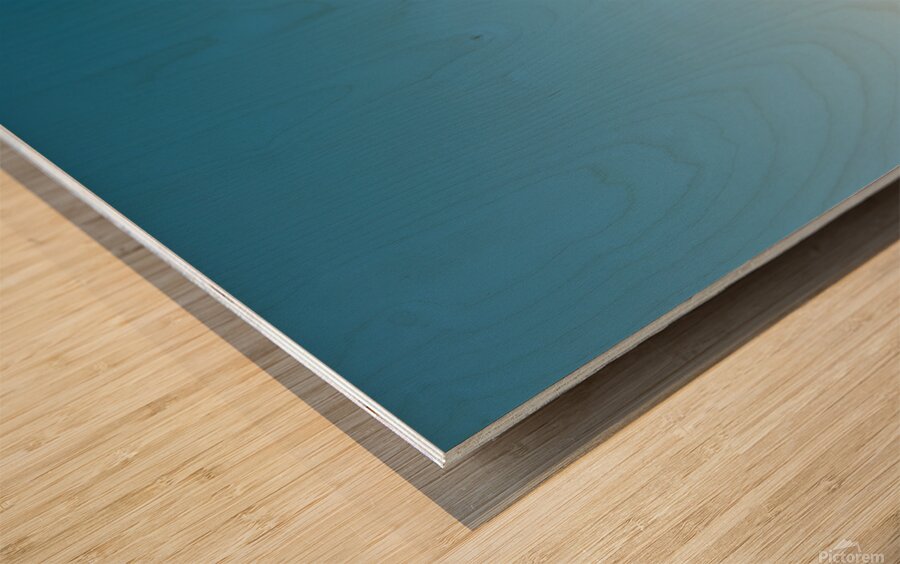 winter mountain Wood print