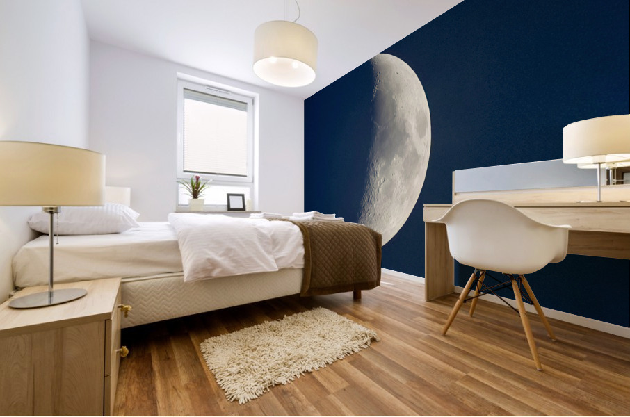 Waxing crescent  Mural print