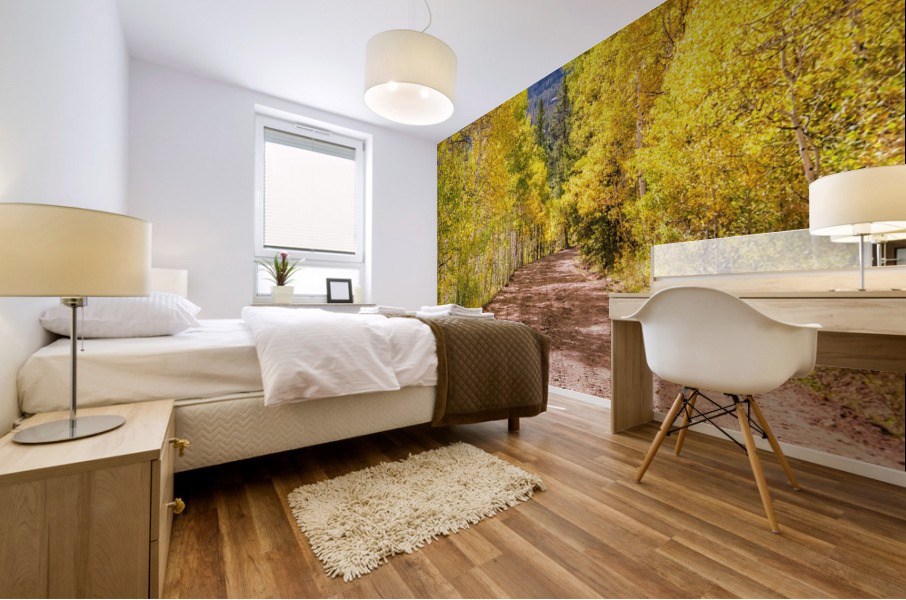 Golden trail Mural print