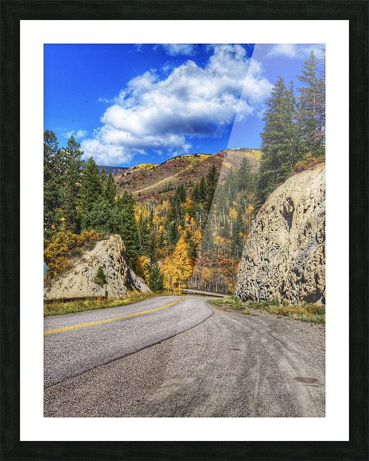 Fall drive  Picture Frame print