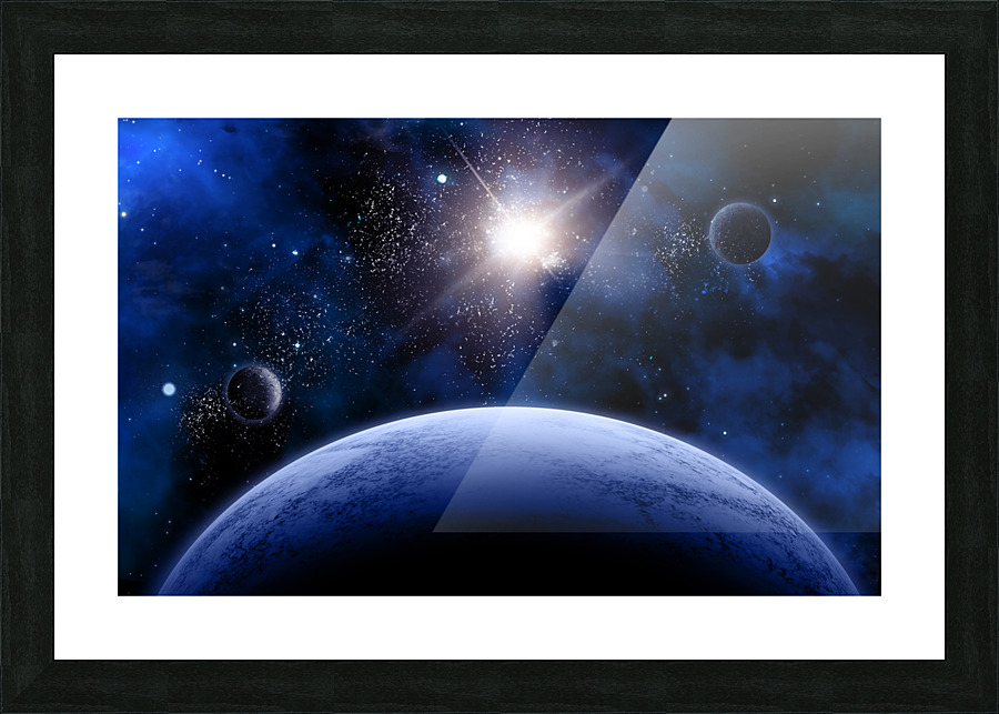 3d space scene Picture Frame print