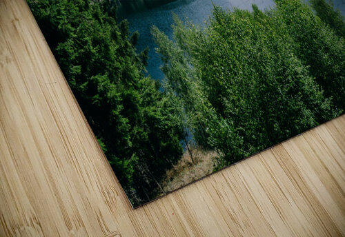 river surrounded by forests cloudy sky thuringia germany Paul Oketta Yot puzzle
