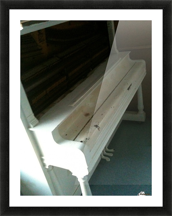 Distressed Piano Picture Frame print