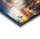 Aerial view of New York Cityilluminated Acrylic print