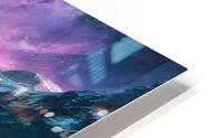 Landscape with a full moon HD Metal print