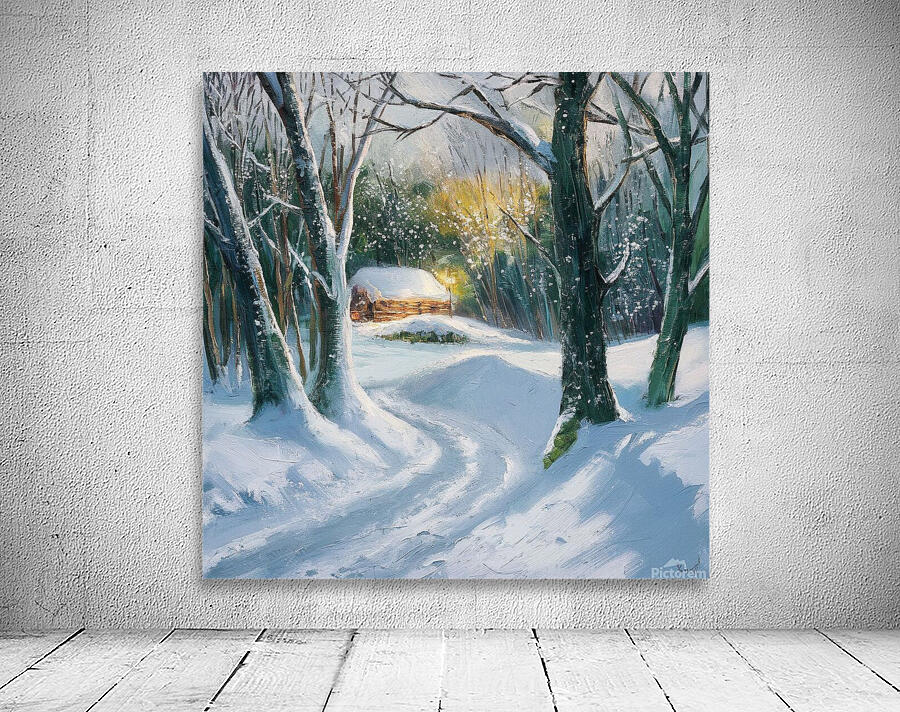 Forest winter landscape Wall Preview