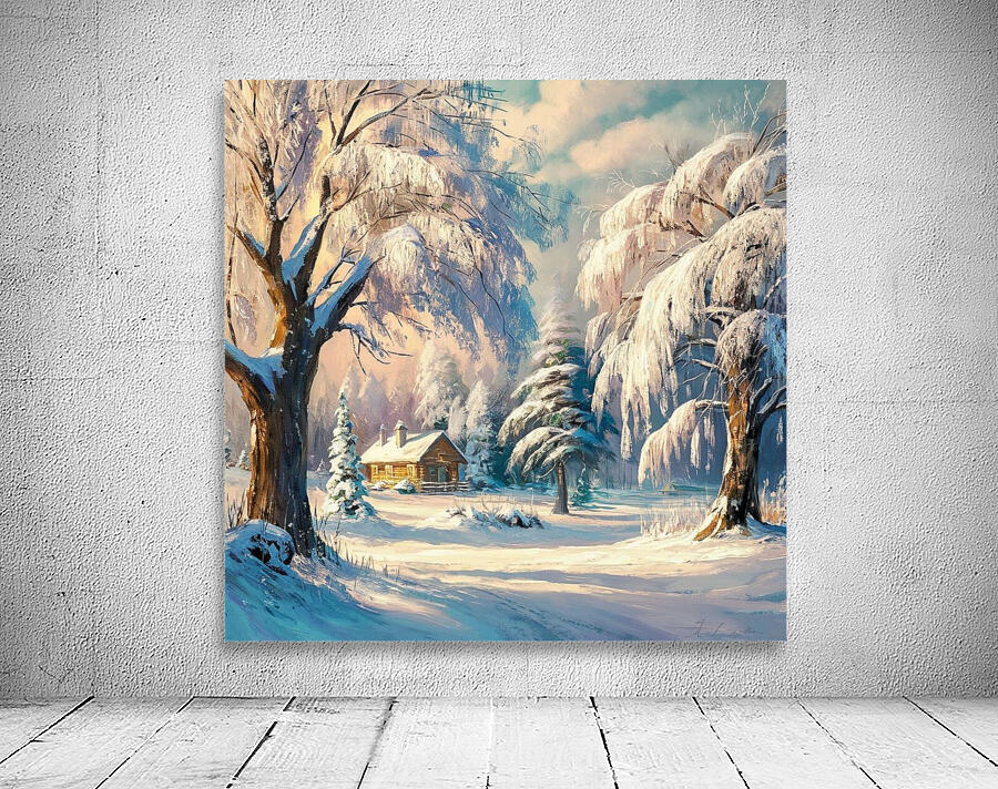 Forest winter landscape Wall Preview