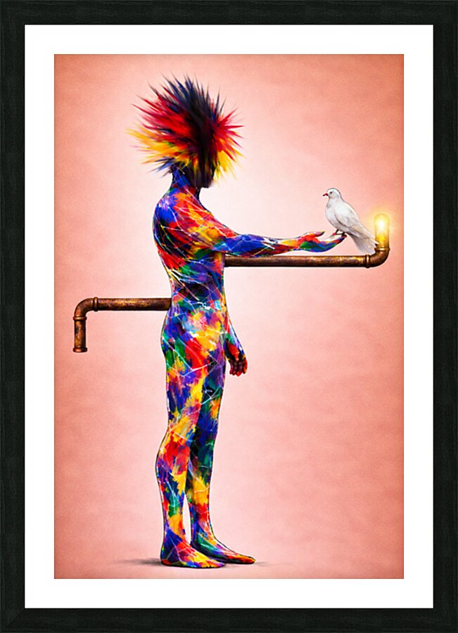 equilibrio Picture Frame print