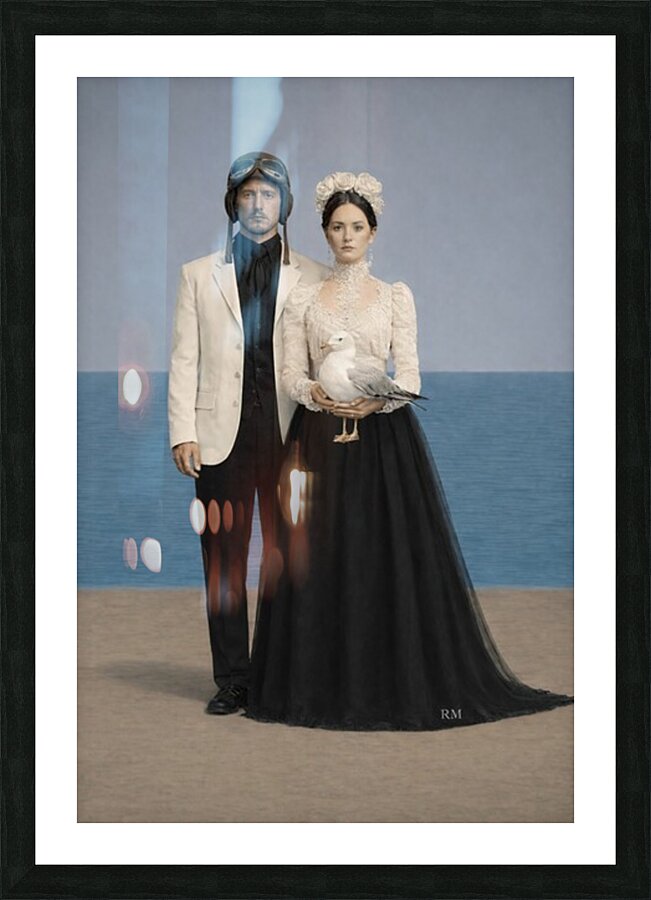 la boda negra Picture Frame print