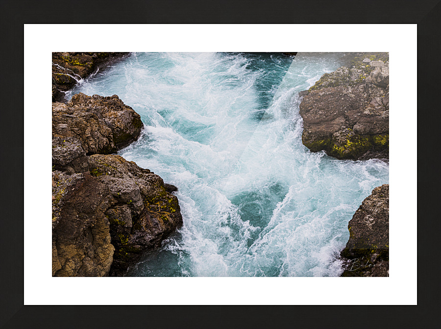 Blue Water Picture Frame print