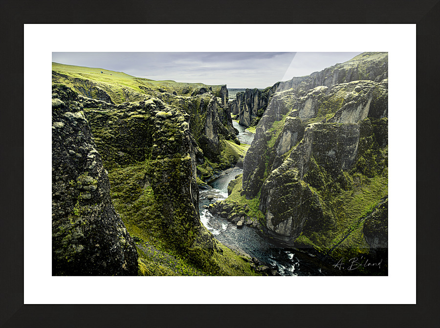Windy cliff Picture Frame print