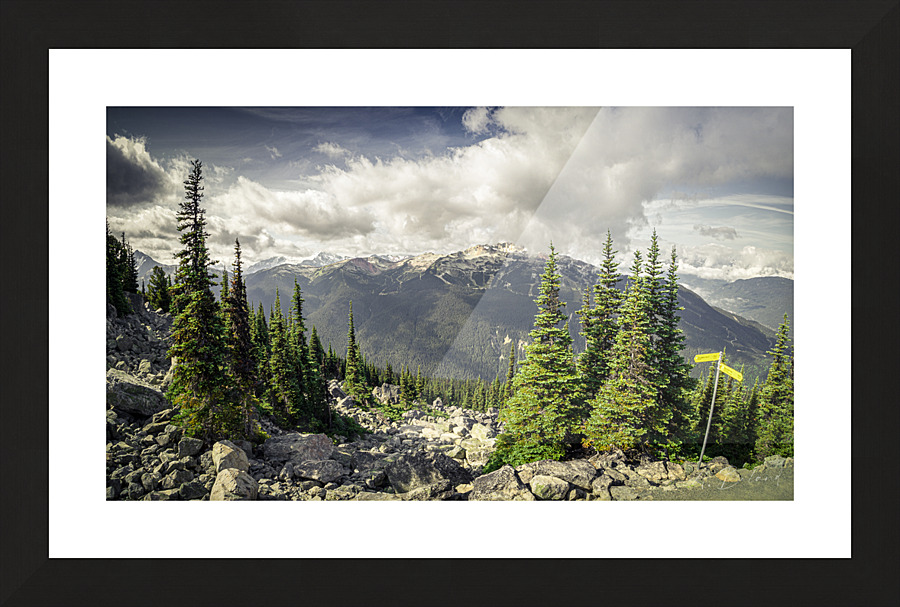 Mountain Landscape Picture Frame print