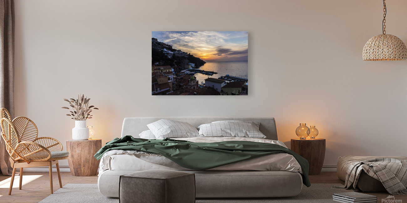 Sunset on Positano  Reproduction