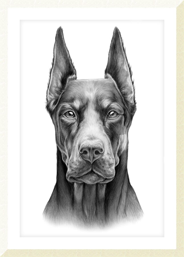 Doberman Pinscher Picture Frame print