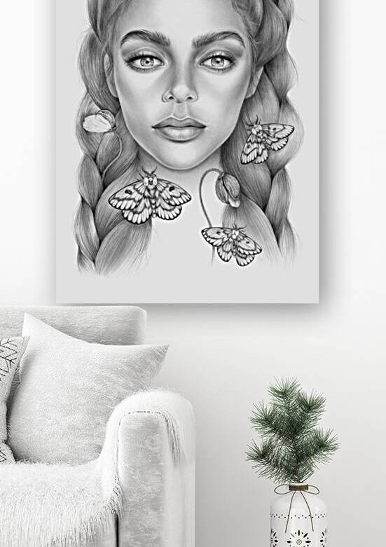 Woman Portrait | Like a Moth to a Flame by Collect Sunshine Art