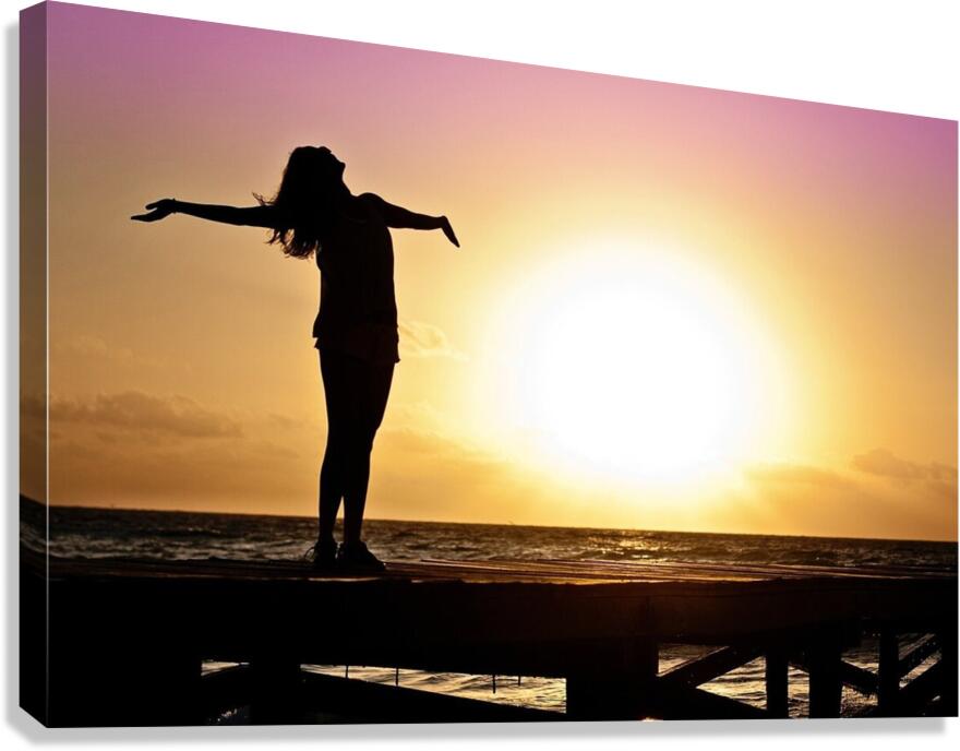 sunrise girl Canvas Print