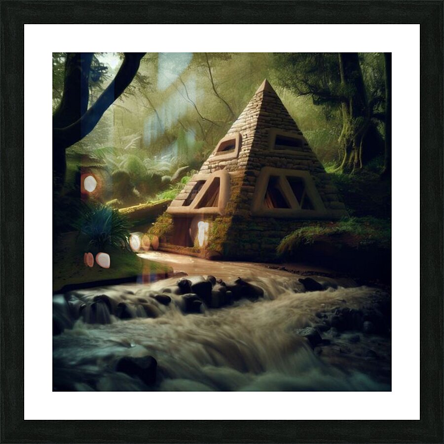 pyramid home Picture Frame print