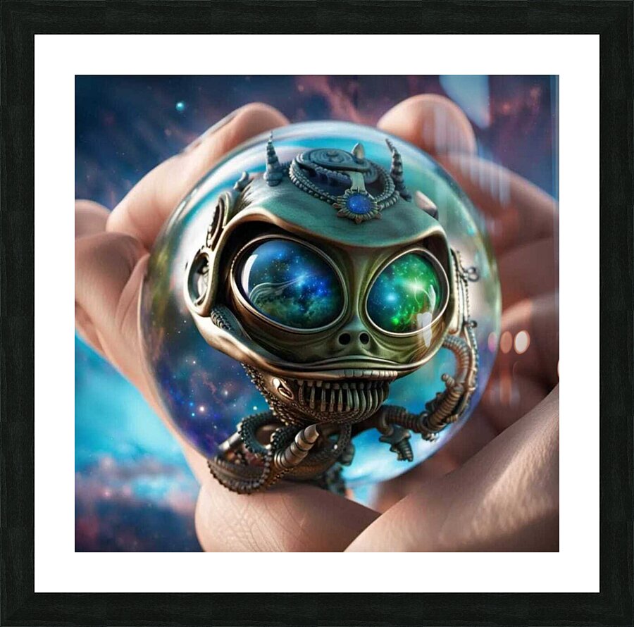 cyrstal ball Picture Frame print
