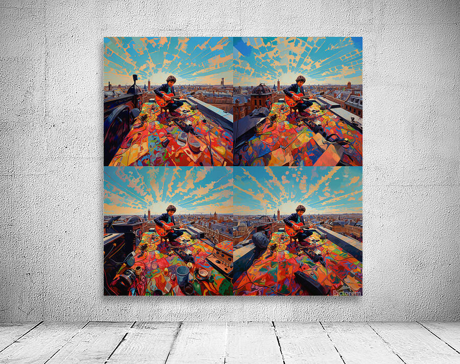 george on rooftop Wall Preview