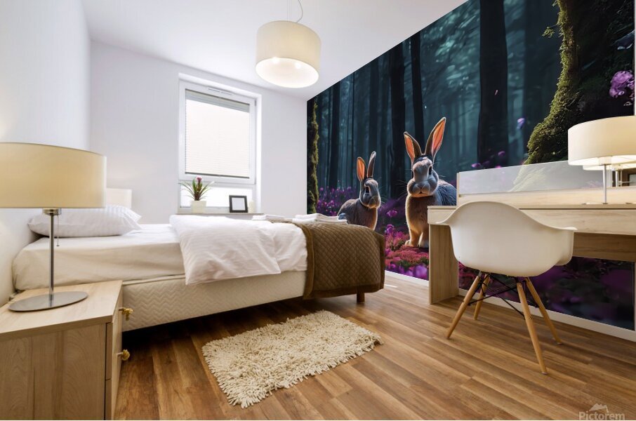 enchanted forrest Mural print