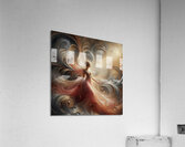 Regal Solitude in Golden Hues 2 Acrylic Print