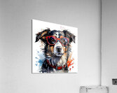 Watercolor Portrait of a Dog 12 Acrylic Print