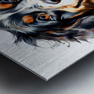 Watercolor Portrait of a Dog 1 Metal print