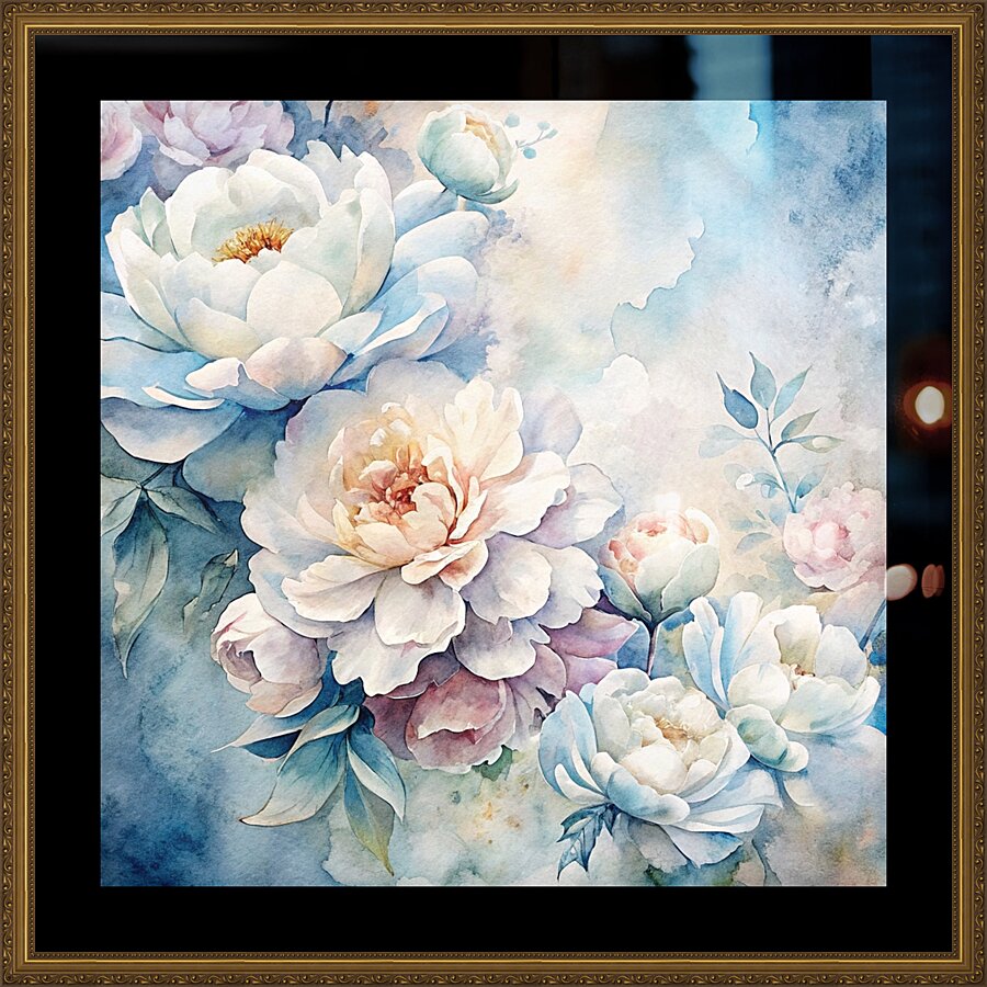 Ethereal Blooms 1 Picture Frame print