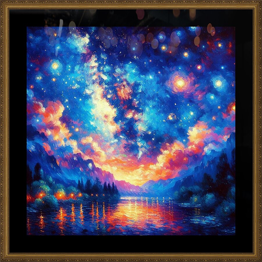 A Vibrant and Expressive Painting Inspired by Van Gogh’s Masterpiece 6 Picture Frame print