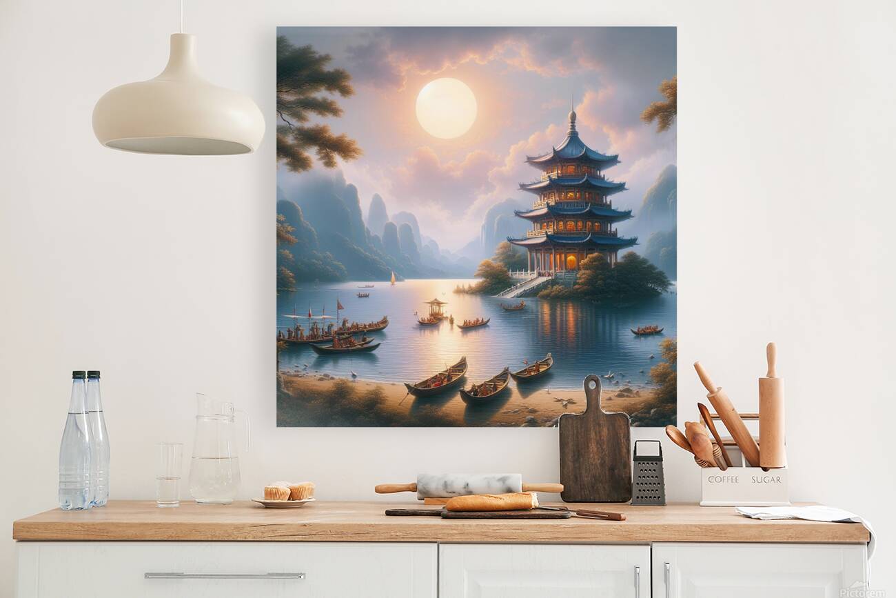 Enchanted Evening at the Mystic Pagoda Reproduction