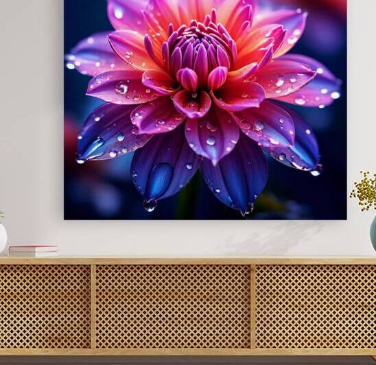 A Close-Up of a Radiant Purple Flower Blooming in the Soft Glow of Morning Light 8 by JoeJoe