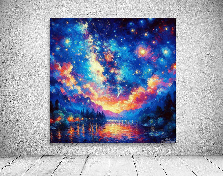 A Vibrant and Expressive Painting Inspired by Van Gogh’s Masterpiece 6 Wall Preview