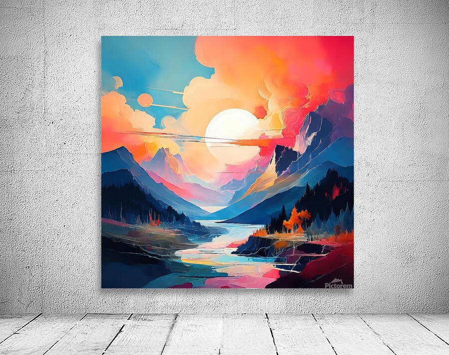 A Tranquil River’s Journey Through Nature’s Canvas 9 Wall Preview