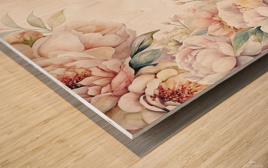 Ethereal Blooms 34 Wood print