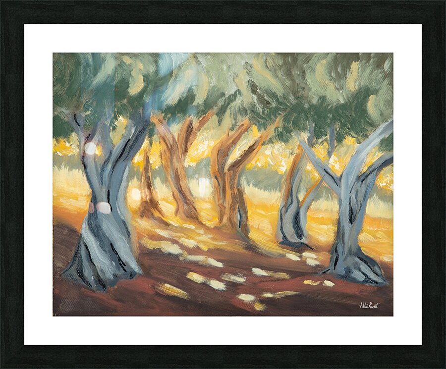 Olive Grove Picture Frame print