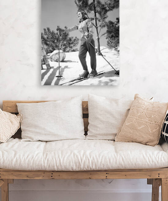 Vintage SKI PHOTO – Black and White  by Jessica Smith