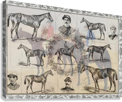 Horse Racing Canvas Print